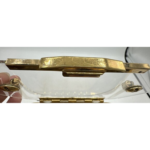 Vintage MCM Majestic Lucite Purse Handbag Pressed Pine Tree Branches - Picture 14 of 16